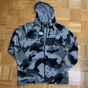 Nike Camo Dri-Fit Zip-Up Hoodie